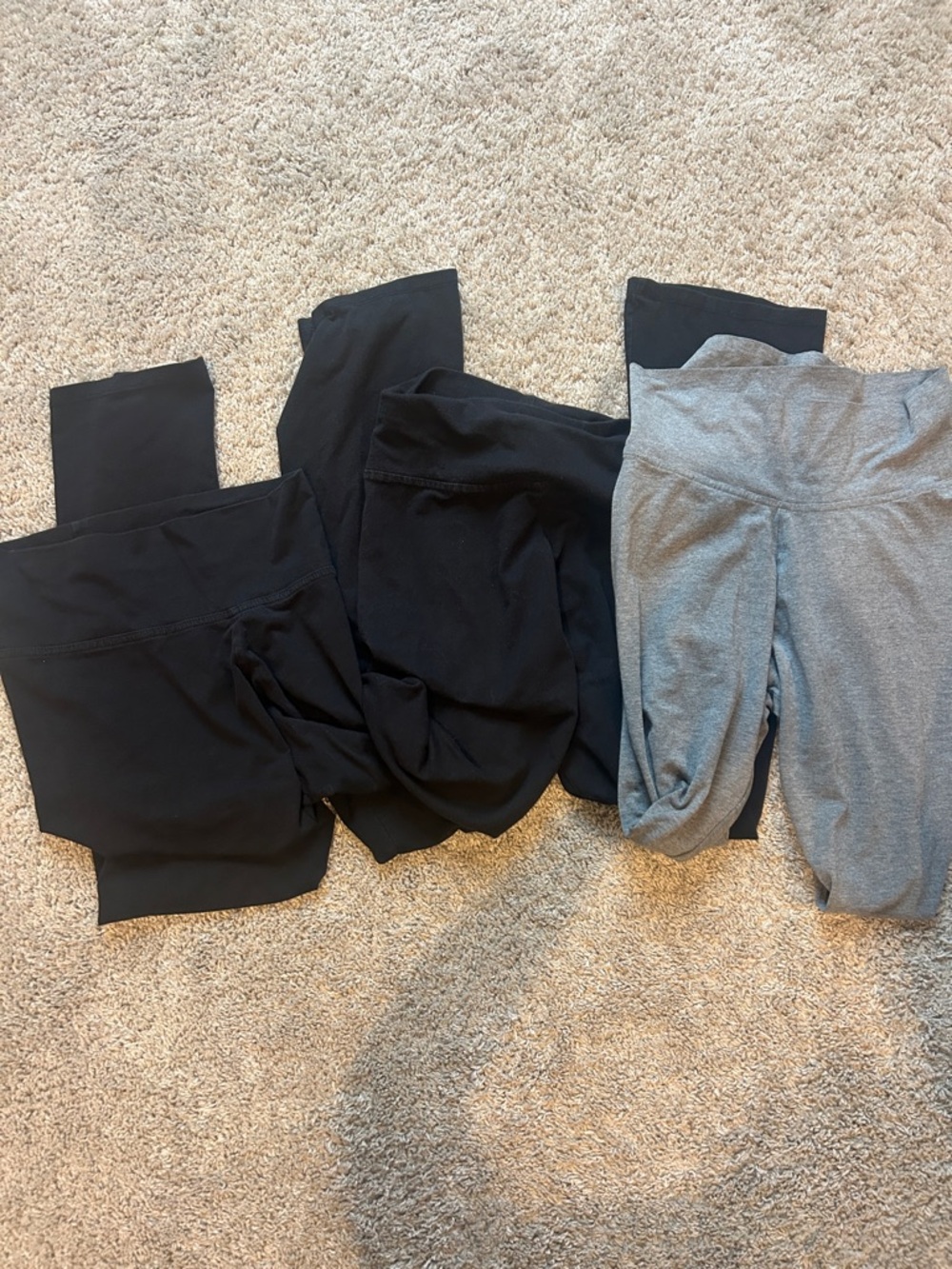 Bundle/lot 3 foldover yoga pants XL(14)